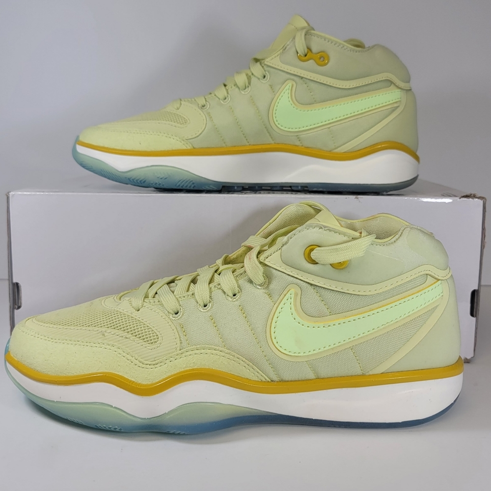 Nike Air Zoom G.T. Hustle 2 Frozen Yellow DJ9405-302 Mens Sz 7.5/Womens 9 Shoes